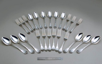 Tiffany Sterling Silver Flatware set (24 pieces) - Rare 